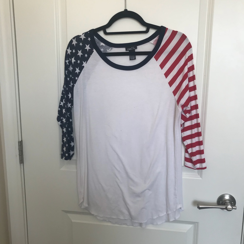 PATRIOTIC BASEBALL TEE!